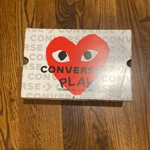 Used cdg converse worn twice with original box and all